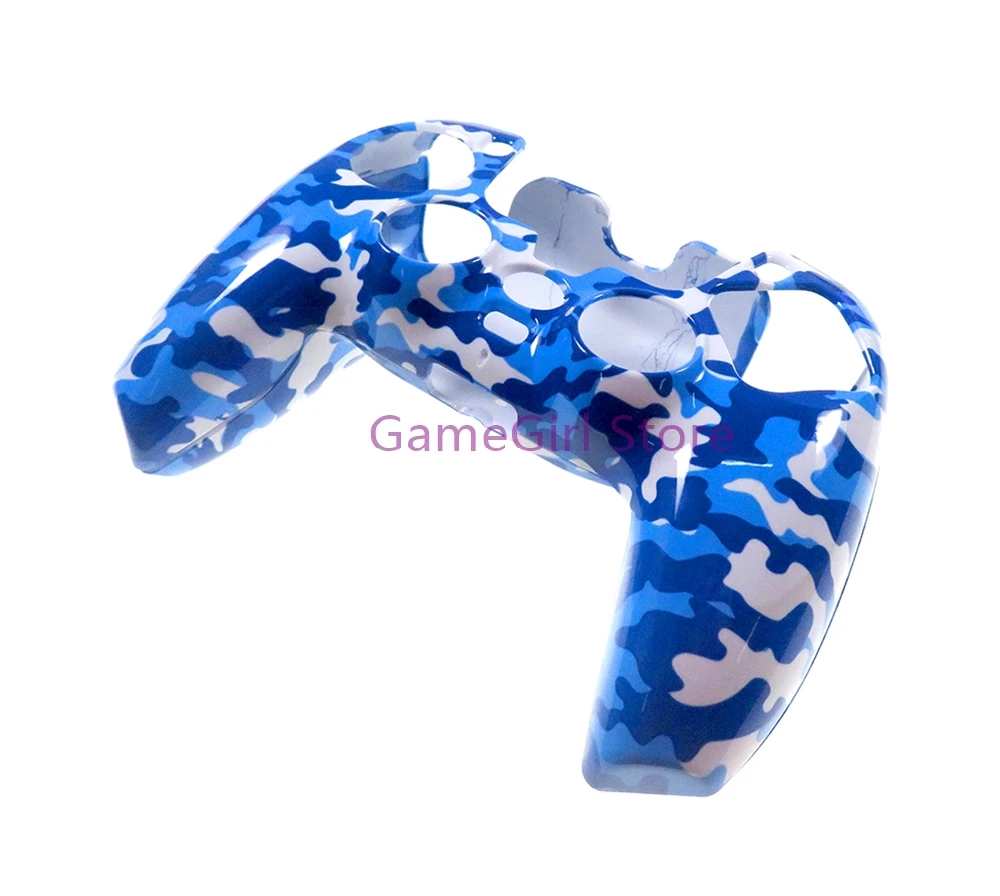 10pcs Plating Water Transfer Camouflage Shell Protective Case Cover For PlayStation 5 PS5 Controller Accessories