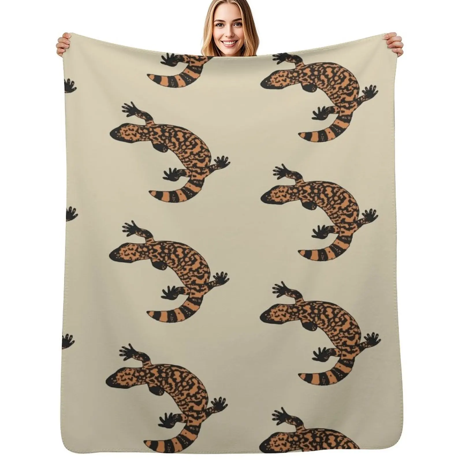 

Gila monster Throw Blanket for winter Soft Beds Multi-Purpose Blankets Sofas Of Decoration Blankets