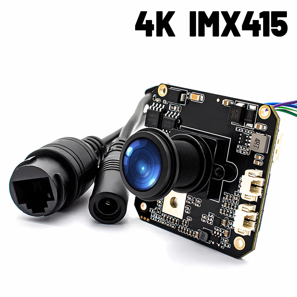 

WGWK 4K IMX415 IP Camera Module Board 3840*2160 25FPS Low illuminance Onvif H.265 RTSP Motion Detect Security Protection Webcam