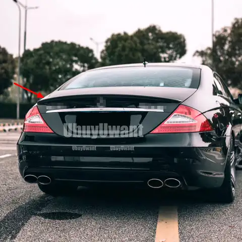 메르세데스 벤츠 CLS W219 CLS350 CLS550 2005-2010 AMG 스타일 용 고품질 ABS 플라스틱 리어 스포일러 윙 트렁크 립 자동차 스타일링
