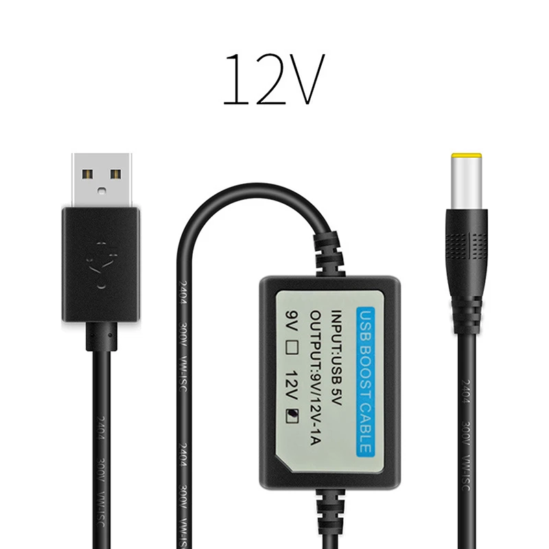 Usb Booster Cable Mobile Power Supply 5V To 9/12V Cable 1A Power Cable Dkp-01 Can Achieve Convenient Conversion