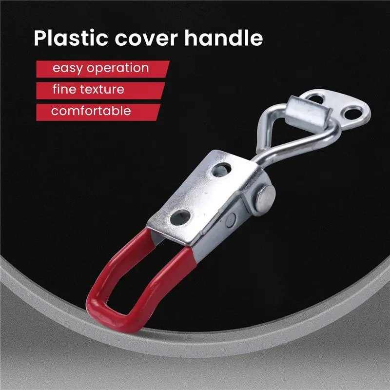 ABUH-20 Pack Adjustable Toggle Latch Clamp 4001, 330 Lbs Holding Capacity, Heavy Duty Quick Release Pull Latch Toggle Clamp