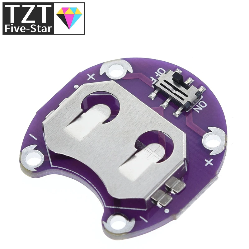 1-5-10-шт-lilypad-держатель-батарейки-типа-«таблетка»-cr2032-модуль-крепления-батареи-для-arduino-diy-kit