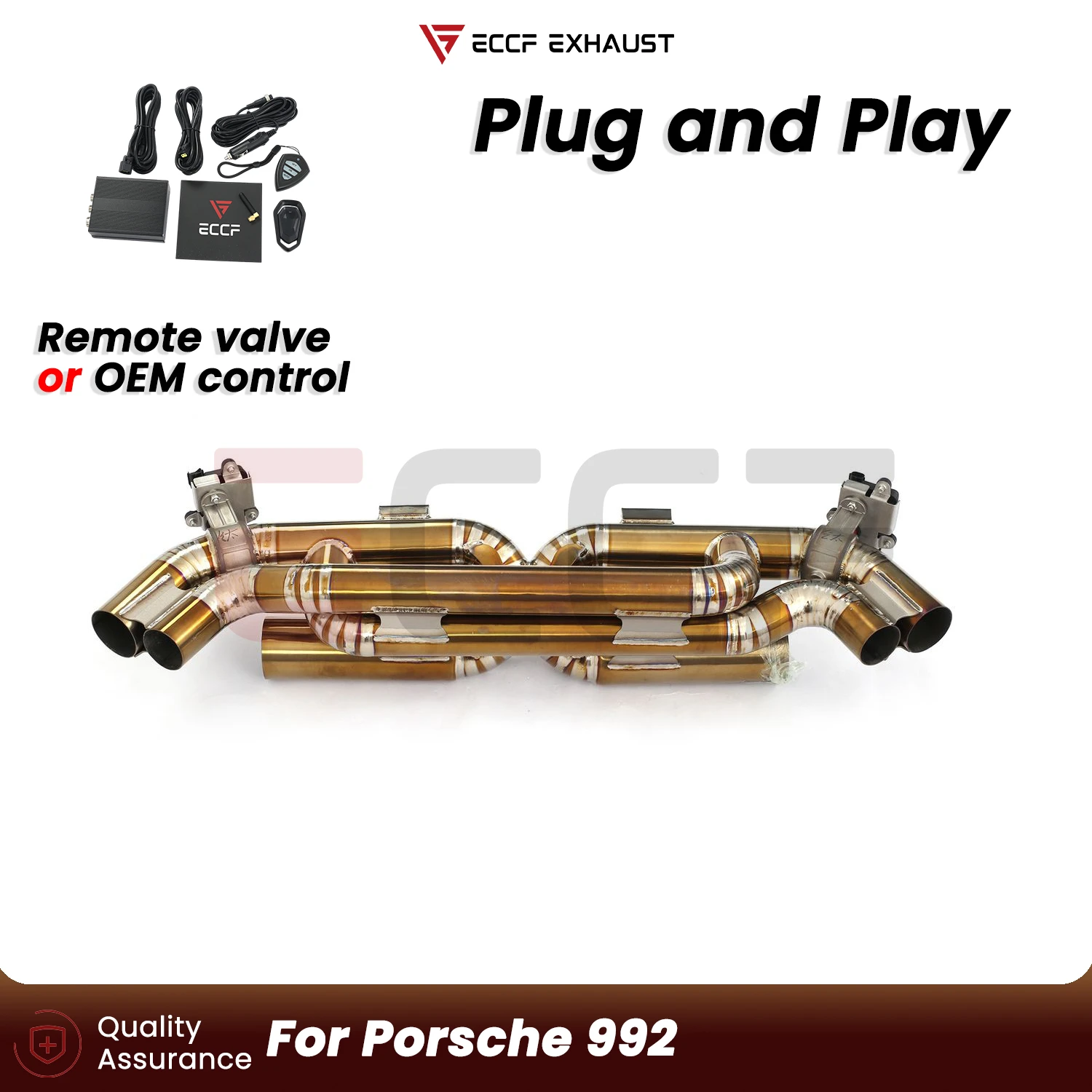 

Aggressive Exhaust Sound Titanium Catback Exhaust System For Porsche 992 Performance Upgrade Easy Installation