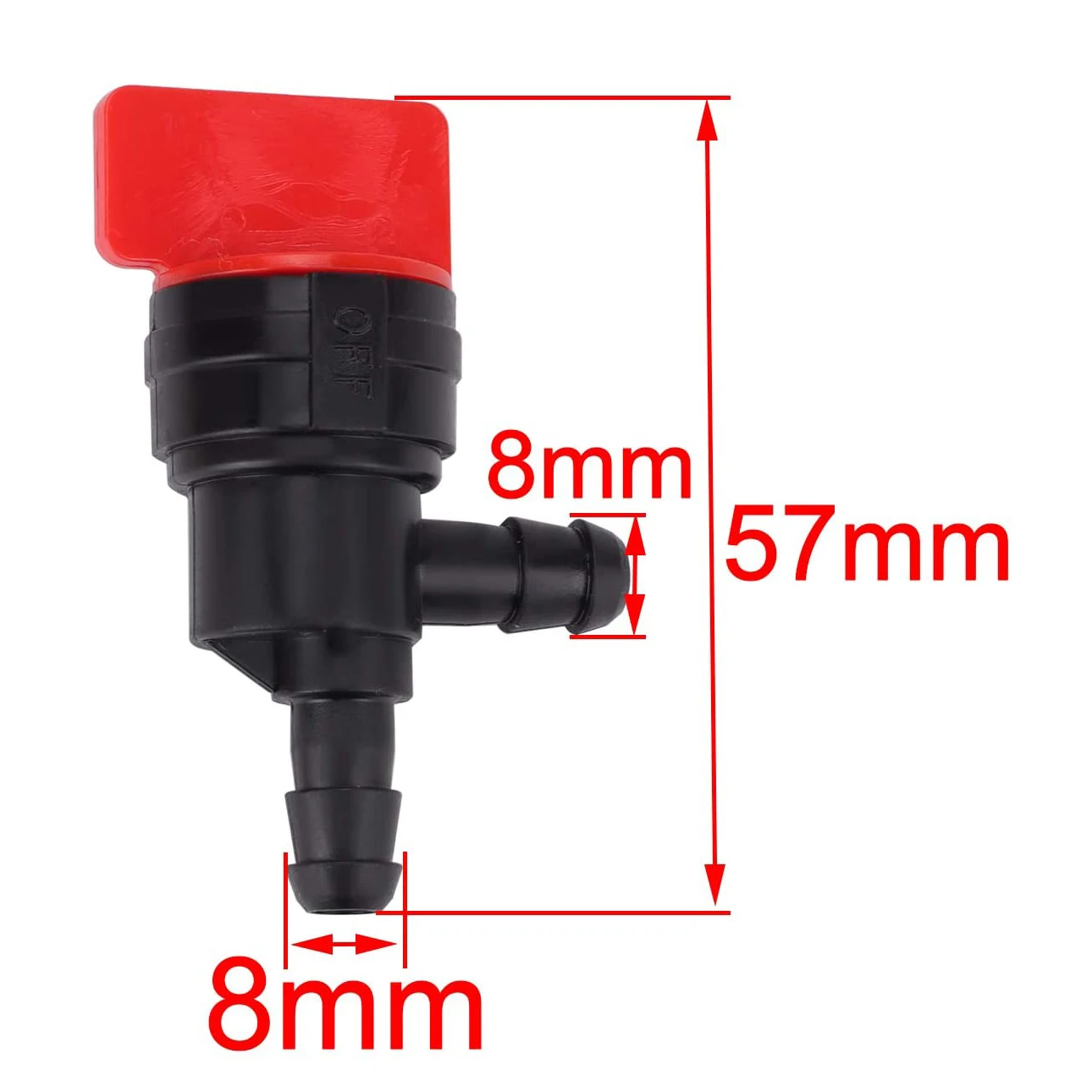 2PCS 1/4 inch 90 Degree Fuel Shut Off Valve for Briggs & Stratton 698181 494539 697944 Te seh 35857