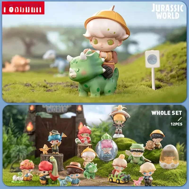 Dimoo Jurassic World Series Caja ciega de juguete, Caja misteriosa, figura misteriosa, Caja sorpresa, juguetes Kawaii, modelo regalo de cumpleaños
