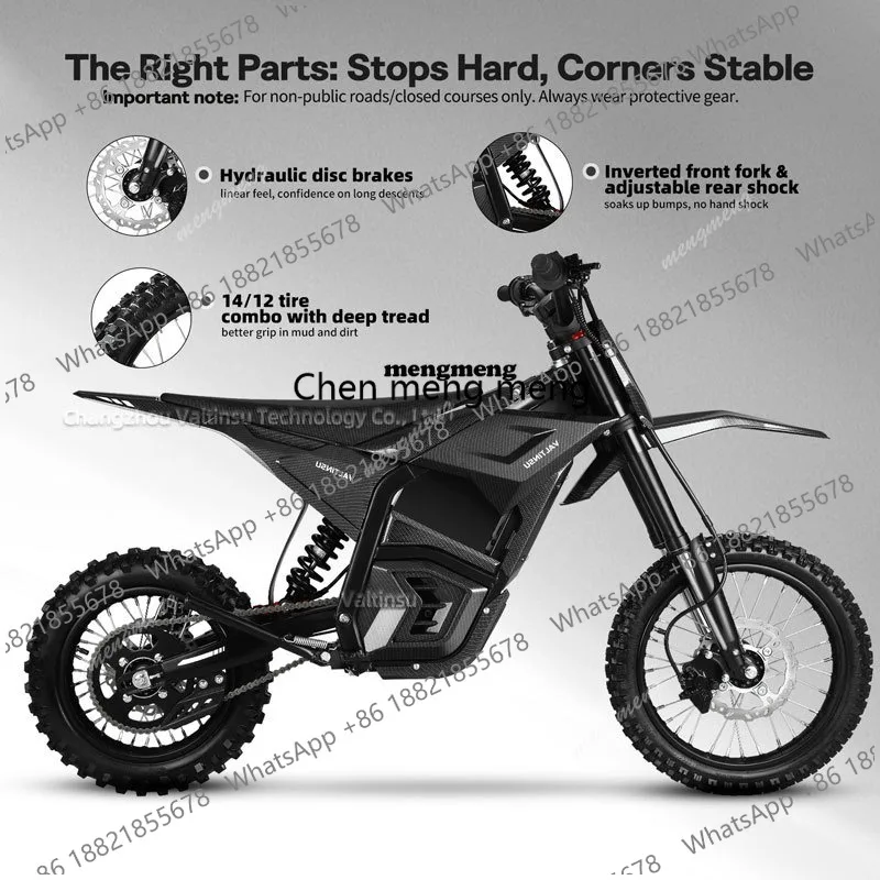 EM-5 Long Range 48V 2500 W Full Size Adult Electric Dirt Bike Off Road Motorcycle Electric Pit Bike