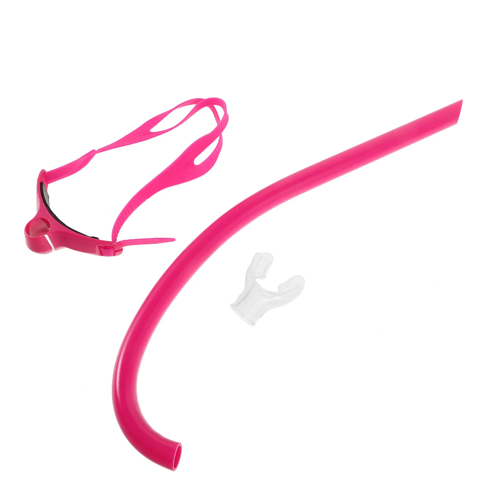 

1 Set Swimming Snorkel Front Mounted Adjustable Mouthpiece For Lap Swim Training Dry Snorkel Adult Swimmers Pool Open Water