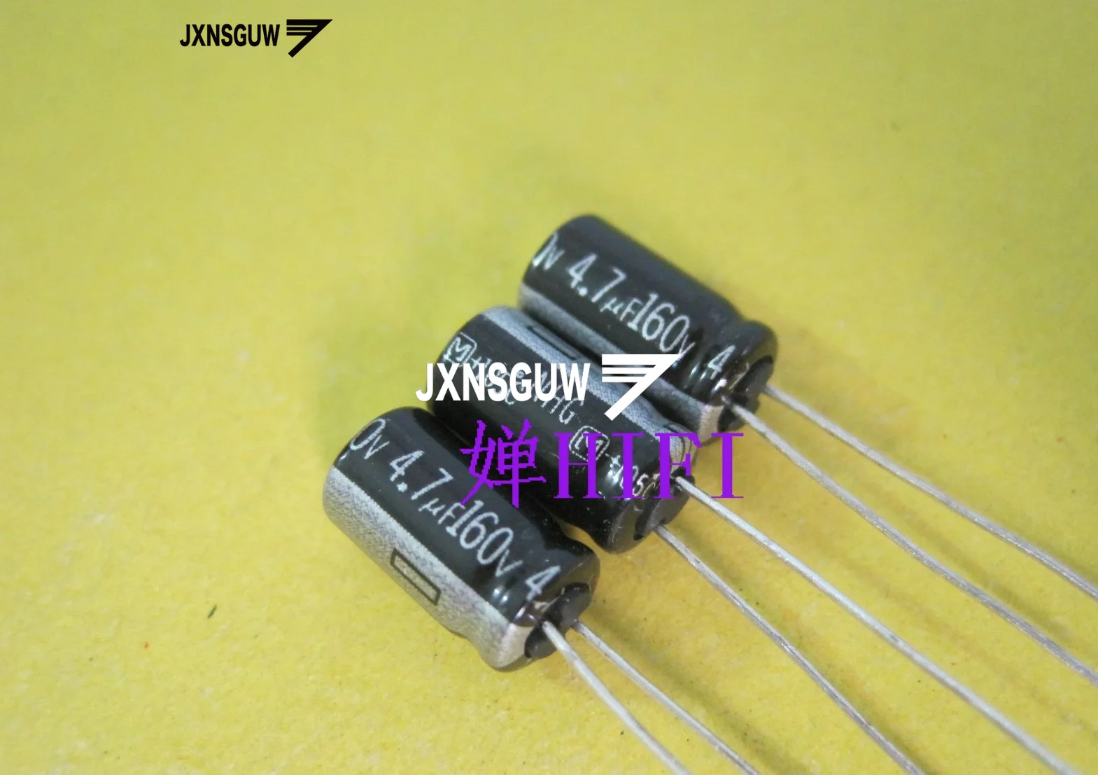 

20PCS Matsushita NHG 160V4.7UF 6.3X11MM Audio Aluminum Electrolytic Capacitor 4.7UF/160V 105 degrees 4.7uF 160V Silver word