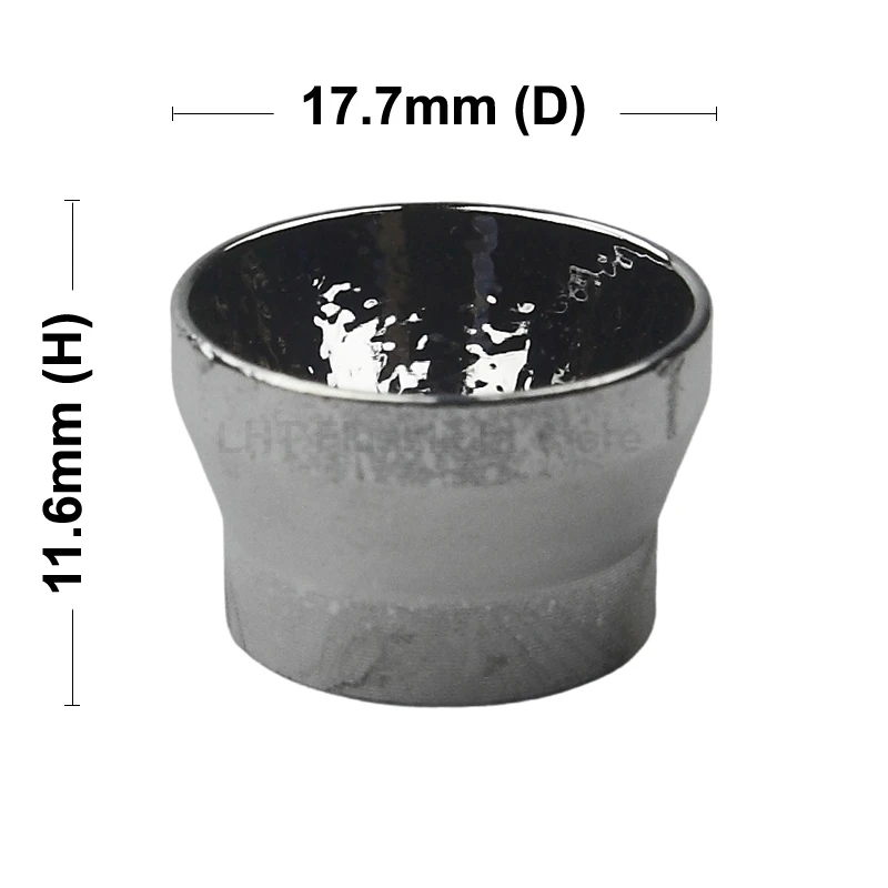 17.7mm (D) x 11.6mm (H) OP Aluminum Reflector Flashlight Lamp Cup