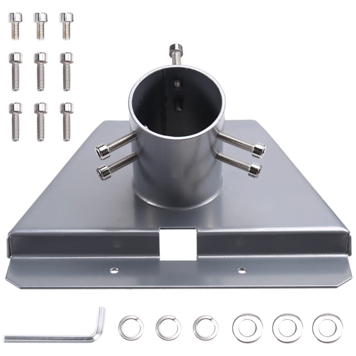 Roof Mount Plate Pole Base Satellite Antennae Base Wall Mounted Antenna Base Satellite Pipe Adapter Base Support Base