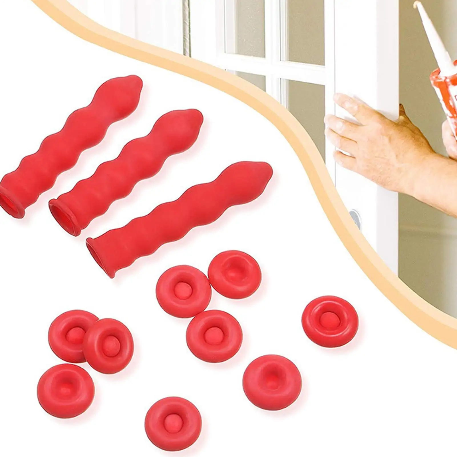 20 Stück Dichtungskappen Glaskleber Spitze Dichtungskappen Fass Kleber Mund Schutzhülle Dichtungspistolen Düsen Kappen Dichtungssparkappen