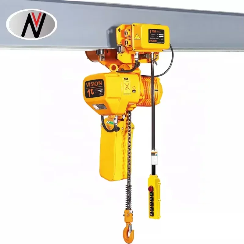 Good Price 0.5T 1T 1.5T 2T 3T 5T 7.5T 10T Trolley Type Hook Type Polipasto Electric Chain Hoist With Remote Control