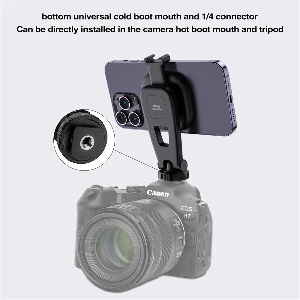 VRIG 360 °   Tripé magnético para telefone, suporte magnético para telefone magsafe, anel de luz de preenchimento para iphone 12 13 14 15 pro max, todos os telefones