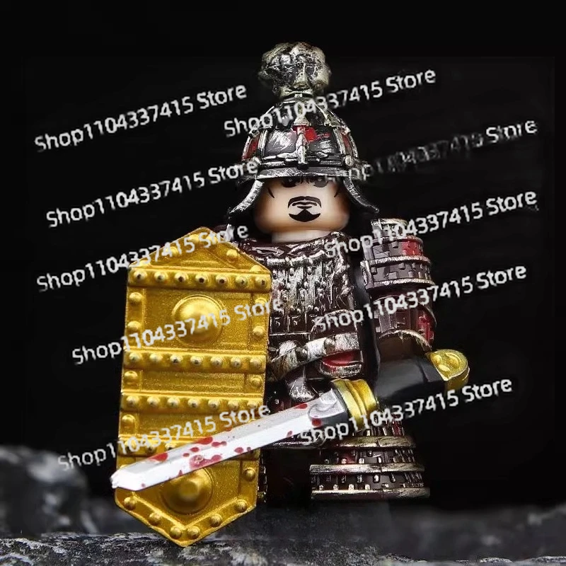MOC Third Party Person: Tang Dynasty Ancient Jia Xuan Army Shows Blood and Fighters, Ace Army Guards, Puzzle Assembly