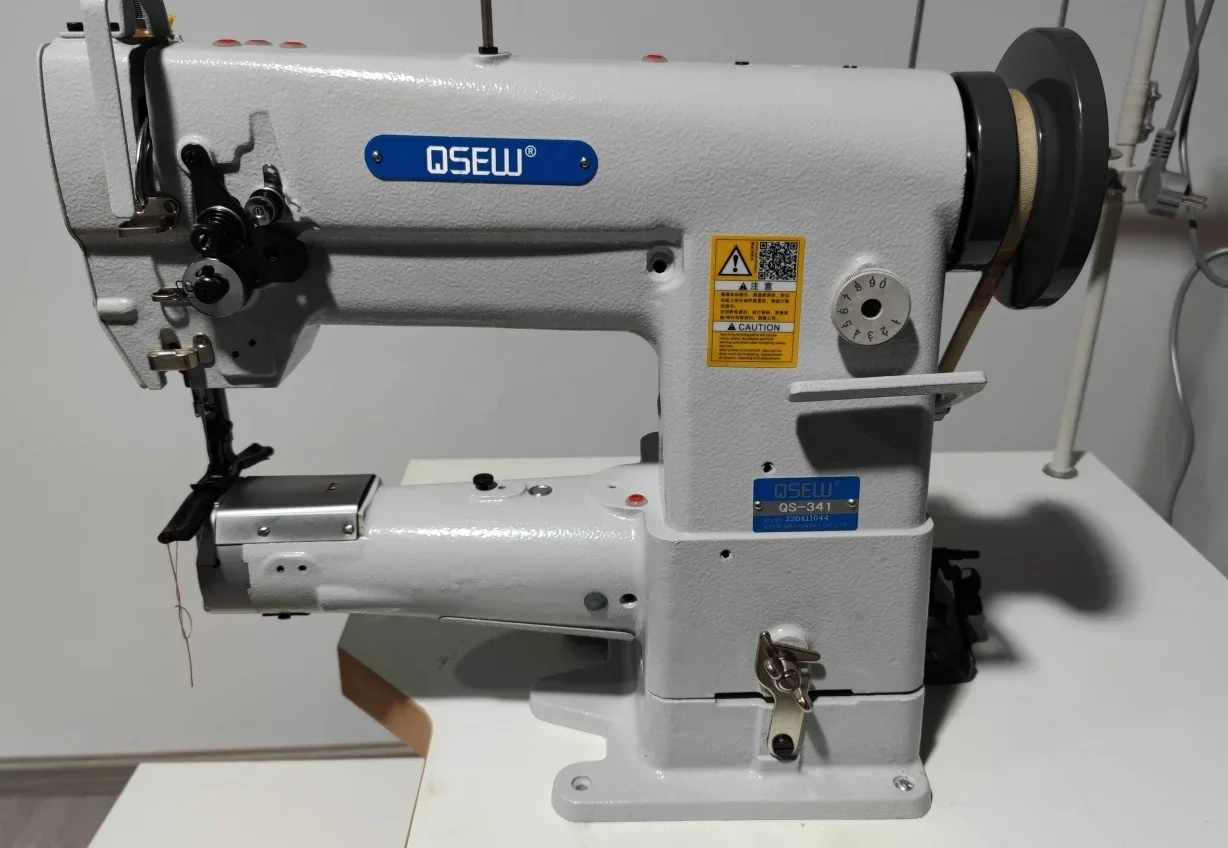 QS-1341L auto lubricating cylinder bed big hook heavy duty triple feed lockstitch industrial sewing machine