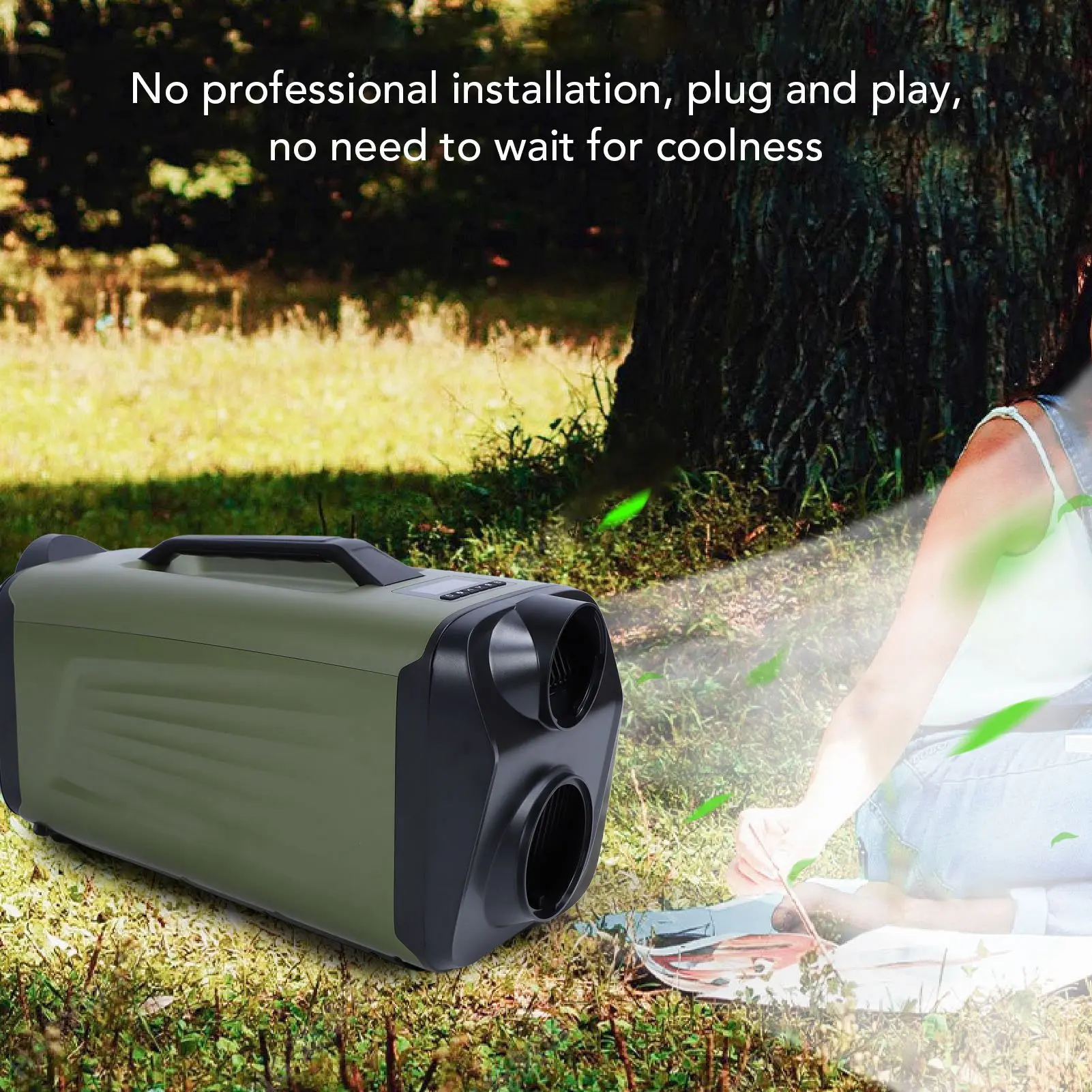 

Portable Air Conditioner 3.28ft Drainage Pipe AC Air Cooler Powerful Dehumidification Simple for Home Camping