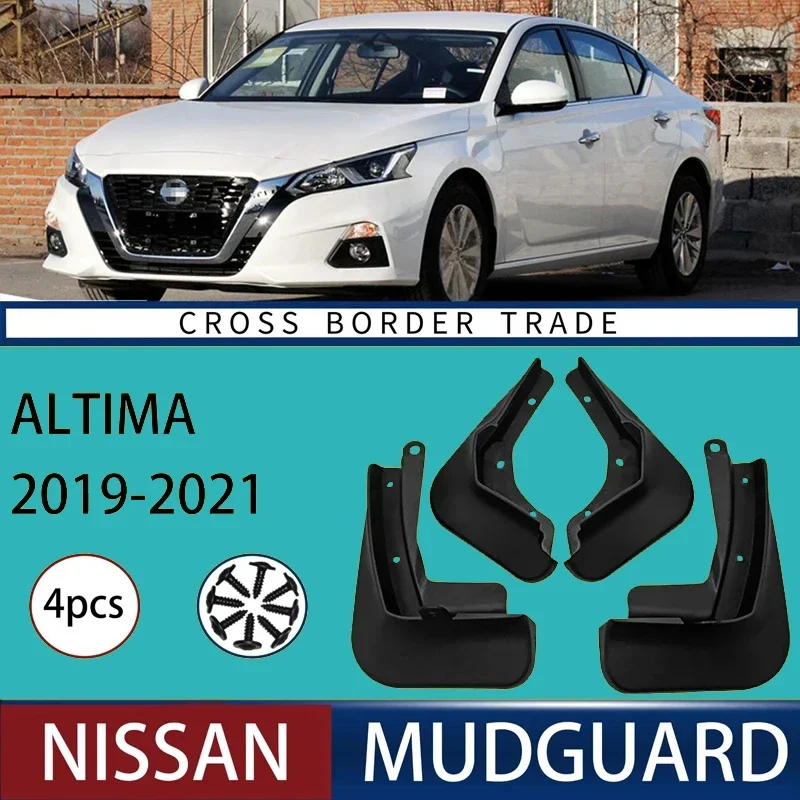 

Automotive Tire Mudguard Waterproof Splash Proof 4pcs Accessories For Nissan Altima 2019-2021 2020