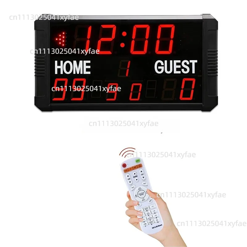 LED Basketball Game Scoreboard with 24 Seconds Countdown Timer LED Indoor Sports Competition Timer