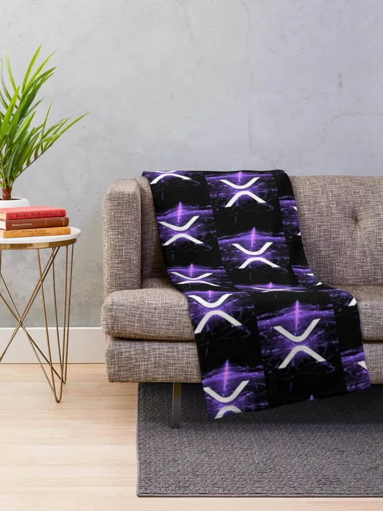 XRP cryptocurrency - XRP V-Neck Classic Throw Blanket Multi-Purpose Extra Large Throw Blankets