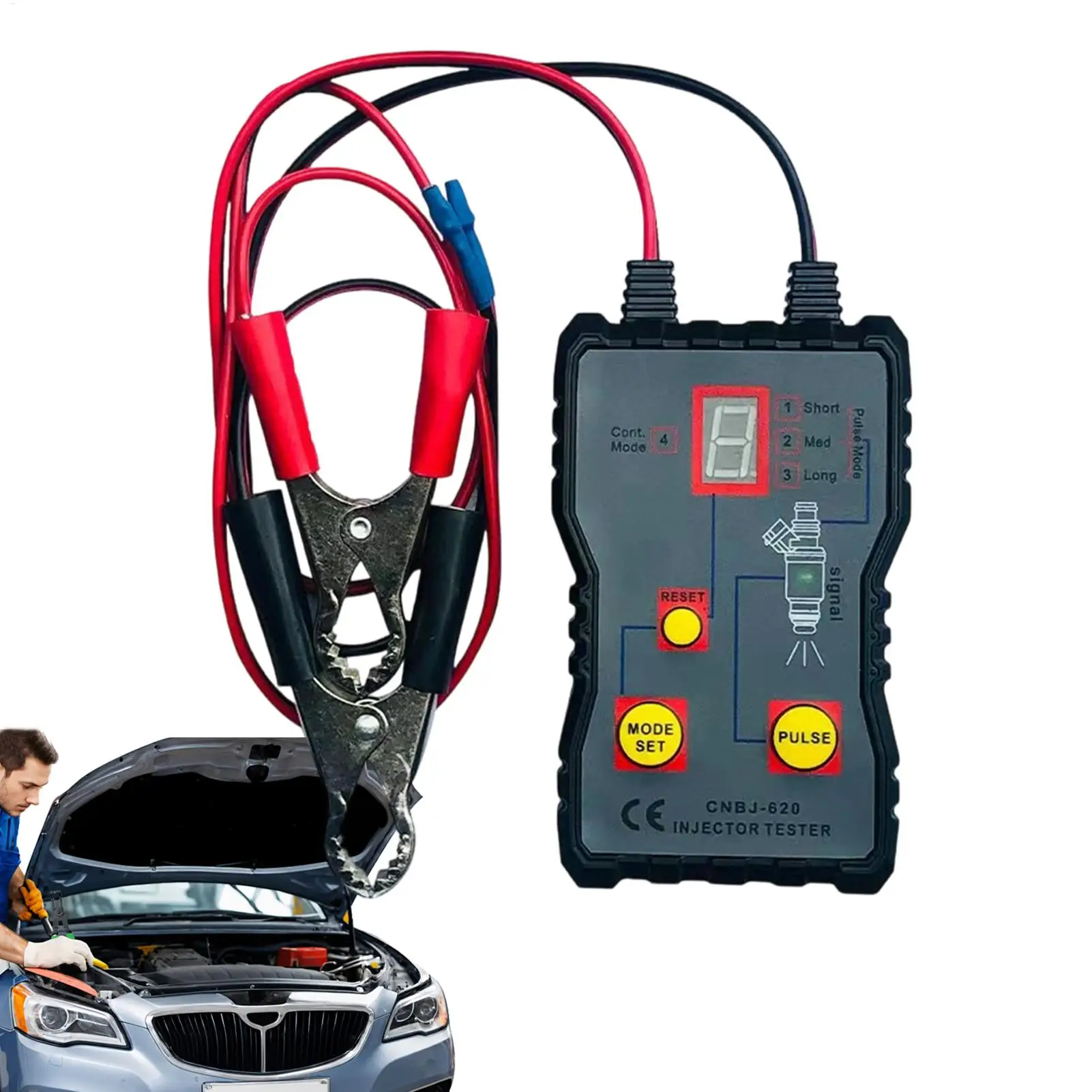 

Инструмент для тестера инжекторов, 12 В, детектор сканирования, диагностический инструмент для обслуживания системы, проверка, устранение проблем, ремонтные магазины