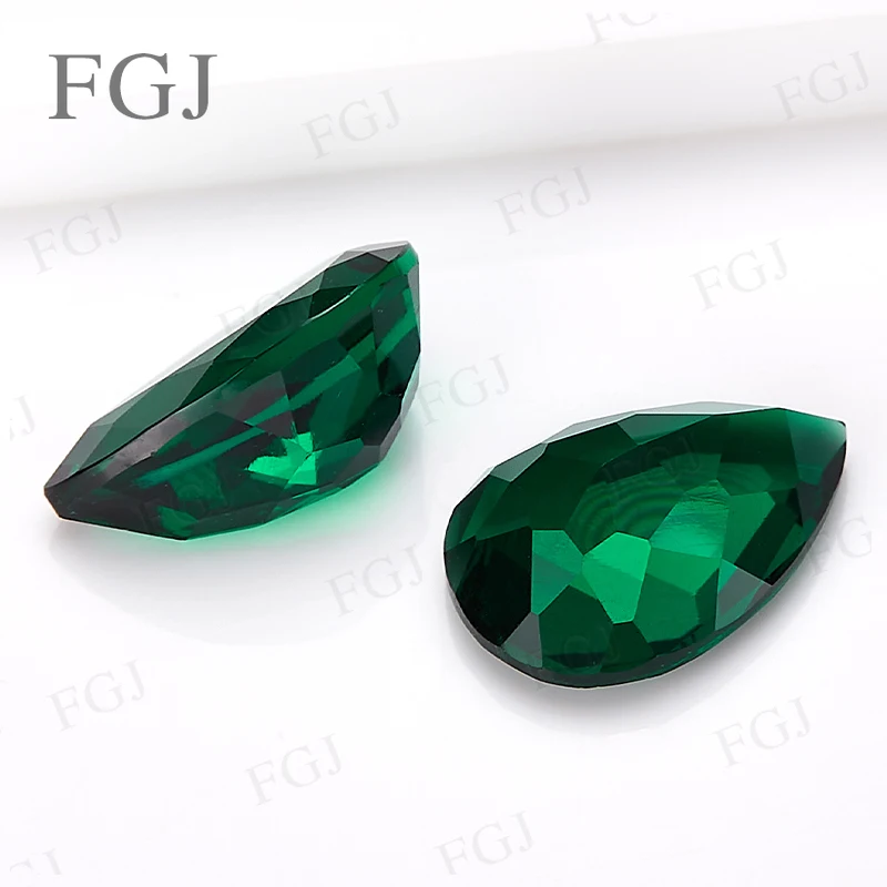 

Грушевидная форма, выращенный в лаборатории шамбианский изумруд VVS1 Hydrotherma AGL, выбираемый для женщин, кольца, кулон, ожерелье, изготовление ювелирных изделий, дизайн «сделай сам»