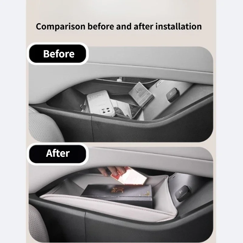 Cocok untuk BYD Han Ldmi Central Control Lower Storage Pocket EV Car Storage Box Interior Modification Supplies