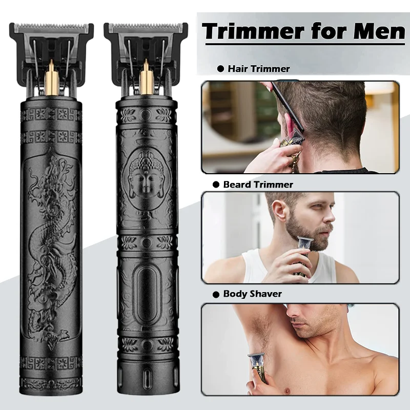 

Professional T9 Electric Hair Clipper for Men 0mm Cordless Beard Shaver Body Trimmer Precision Barber Machine Lightweight Design