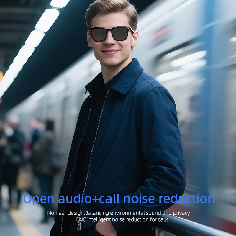 800W Camera Smart Glasses AI Conversation 1200P Video Recorder Music Earphone Wireless Call UV Protection Lenses for Xiaomi 2025