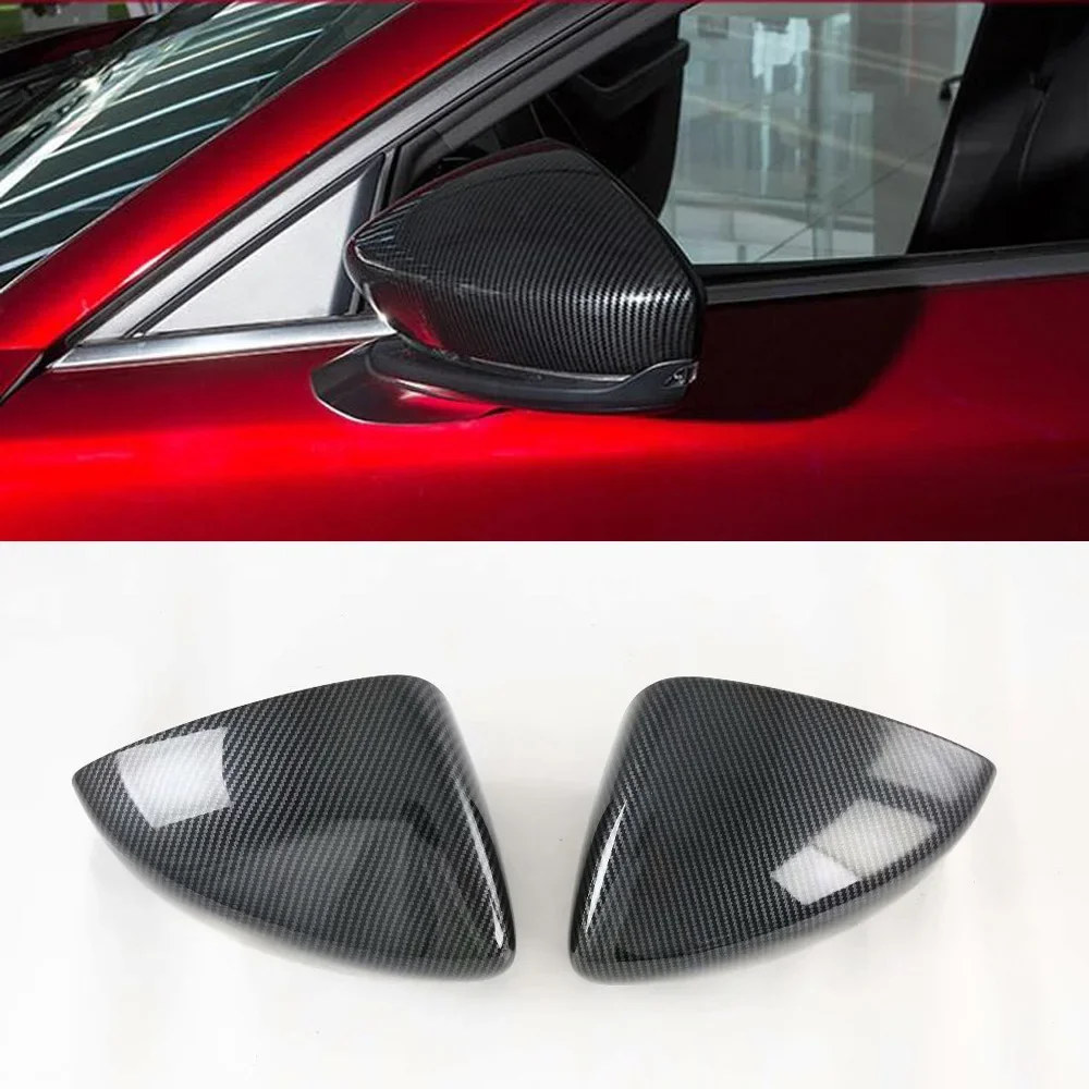 For Mazda CX-30 CX30 2020 2021 2022 Side Door Rearview Rear View Mirror Cap Overlay Covers Trim Car Styling Accessories