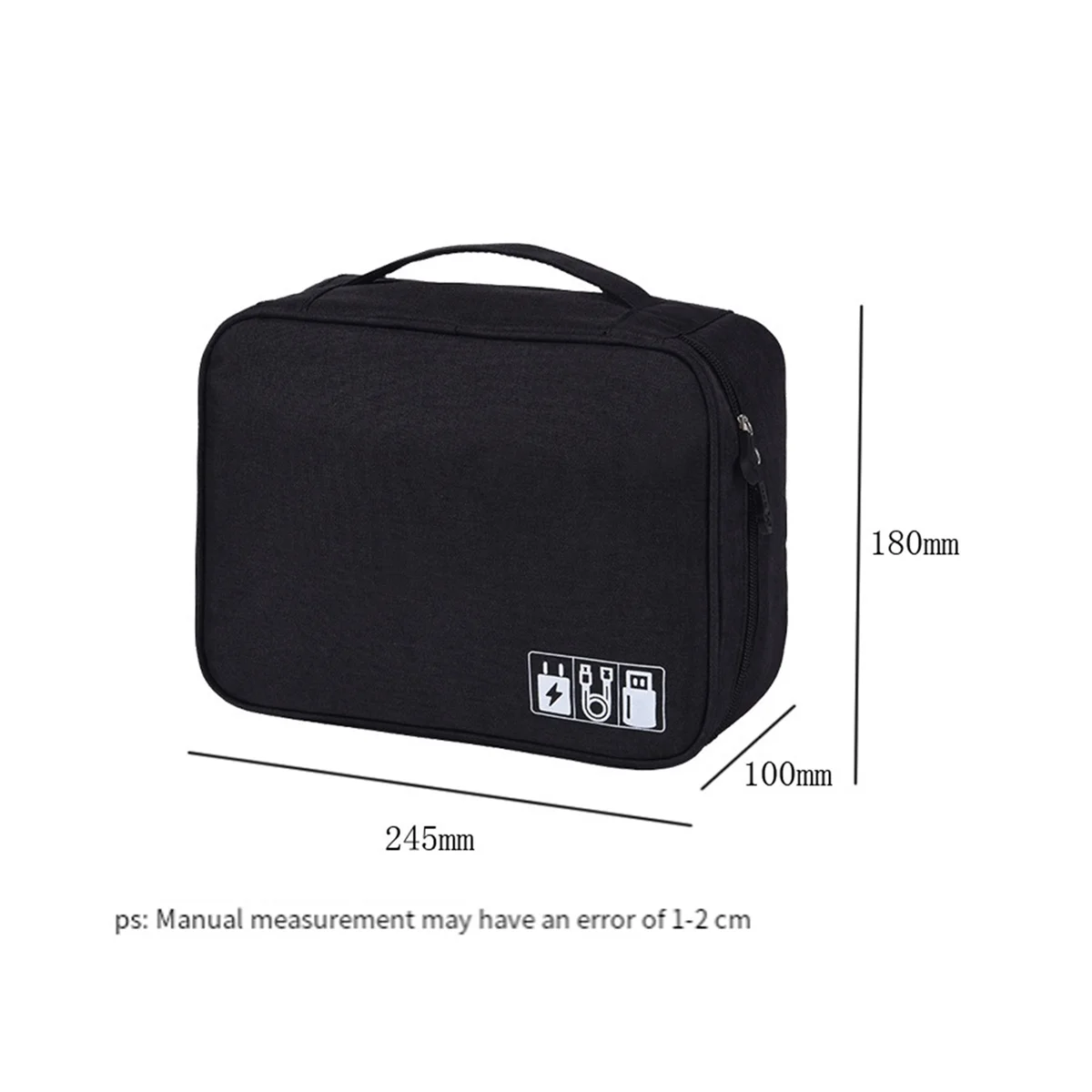 Portable Cable Storage Bag Waterproof USB Data Line Charger Plug Organizador for Travel Electronic Organizer Blue