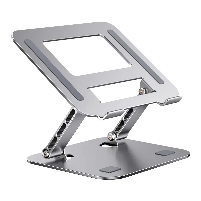 Wholesale OEM Aluminum Alloy Adjustable Folding Laptop Stand Non-slip Desktop Computer Stand Laptop Computer Desk