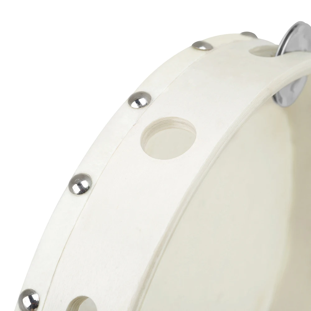 

10-дюймовый деревянный бубен из овчины, бубен, инструмент Орфа, колокольчик, барабан для детского просветительного образования, музыкального образования