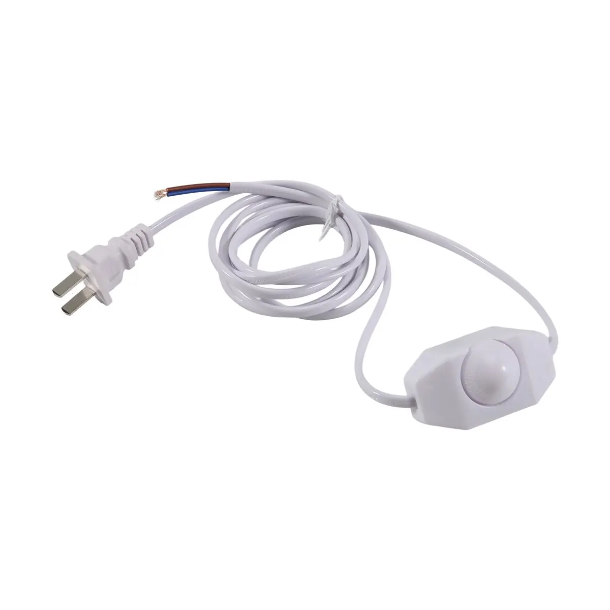 L77A White Lamp Power Cord w Dimmer Switch AC 250V/110V US Plug
