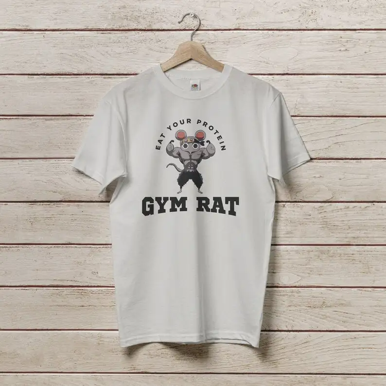 Eat Your Protein, FitnessAnime Funny Shirt, Gym Rat,