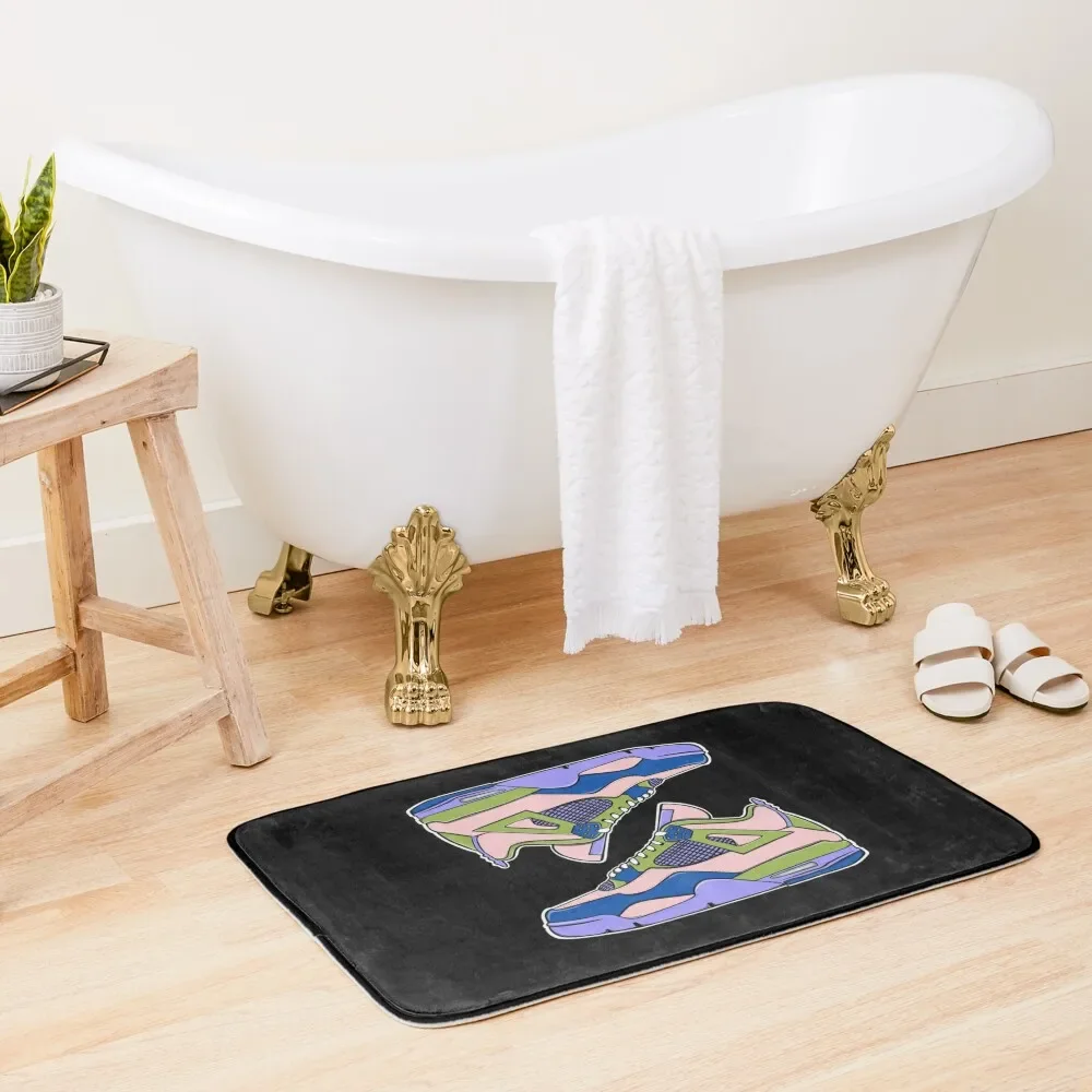 

Air J four Blue Lago Bath Mat Absorbent Bathroom Carpet Bathroom Mat