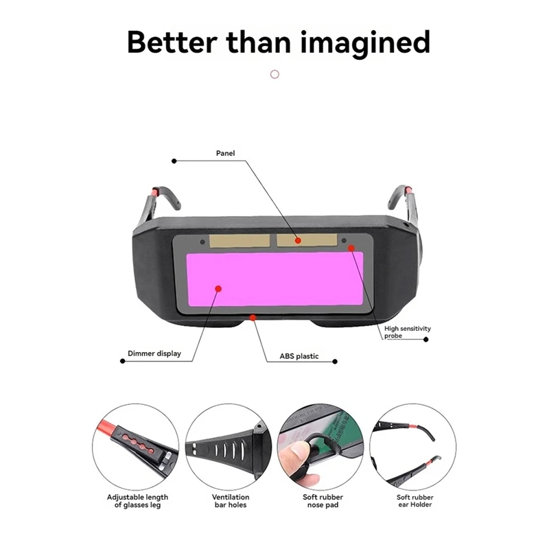 Welding Goggles Automatic Light-Changing Welding Glasses For Welders Welding Protection Glasses For Welding