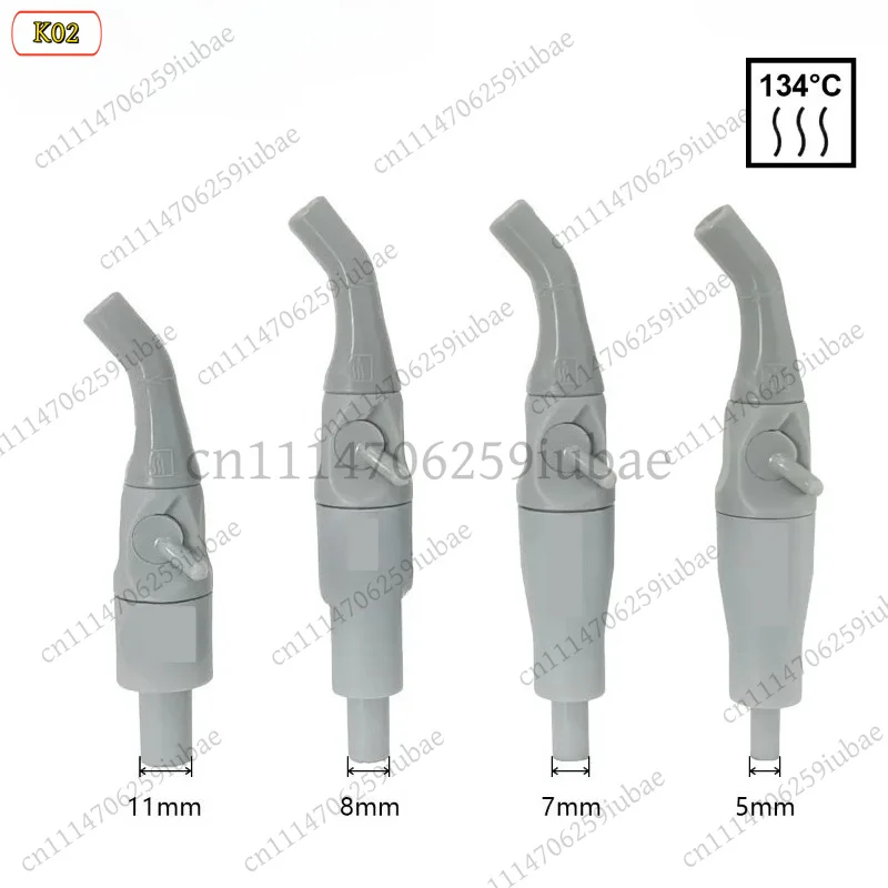 LJ_Autoclavable Weak Suction Handle for Dental Use, Universal Saliva Swivel Sucker Suction Head Tips Parts