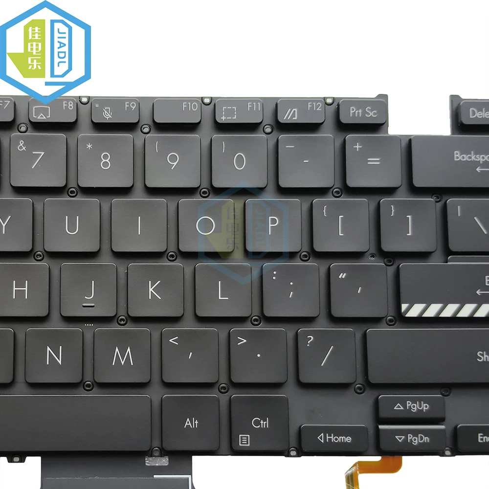 New US English backlight laptop replacement Keyboard for ASUS Vivobook S 14 OLED K5404 K5404V with orange ESC keycap AEXJMU00010
