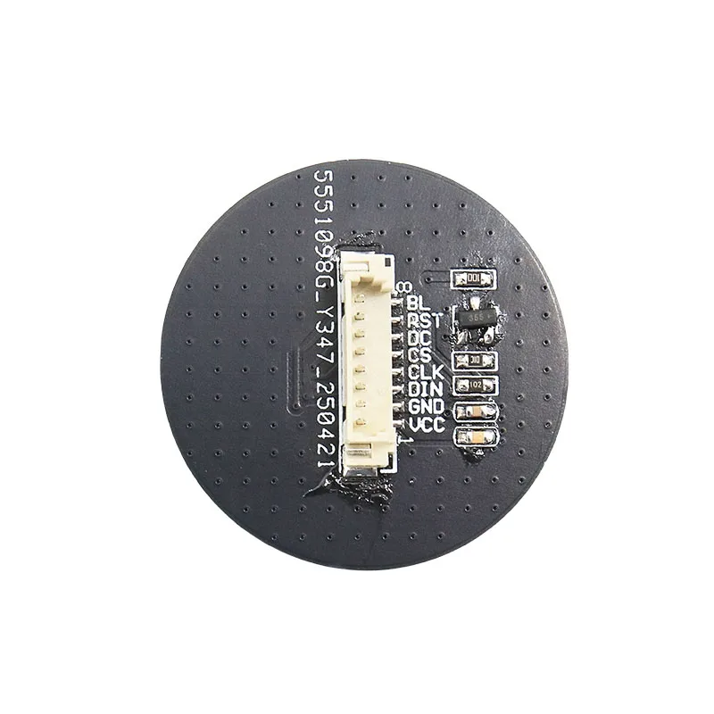 Modulo display TFT IPS rotondo da 0,71 pollici, risoluzione 160x160, interfaccia SPI GC9D01, tipo di saldatura a 12 pin, angolo di visione completo
