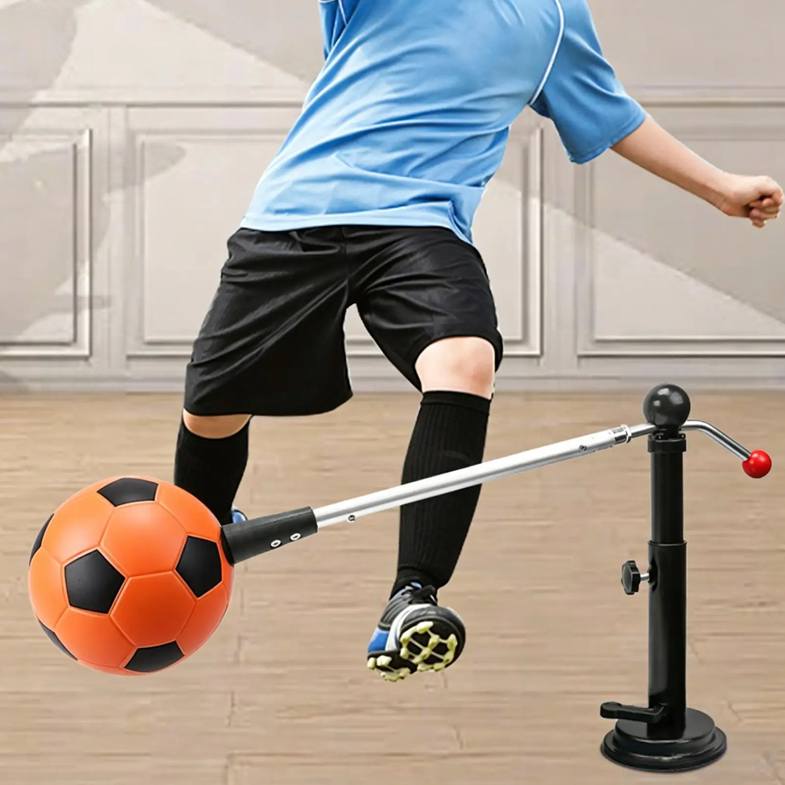 Soccer Kick Trainer 360 Rotating Agility Training Equipment Indoor Soccer Ball Kicking Drills For Dribbling Passing Rhythm view 3