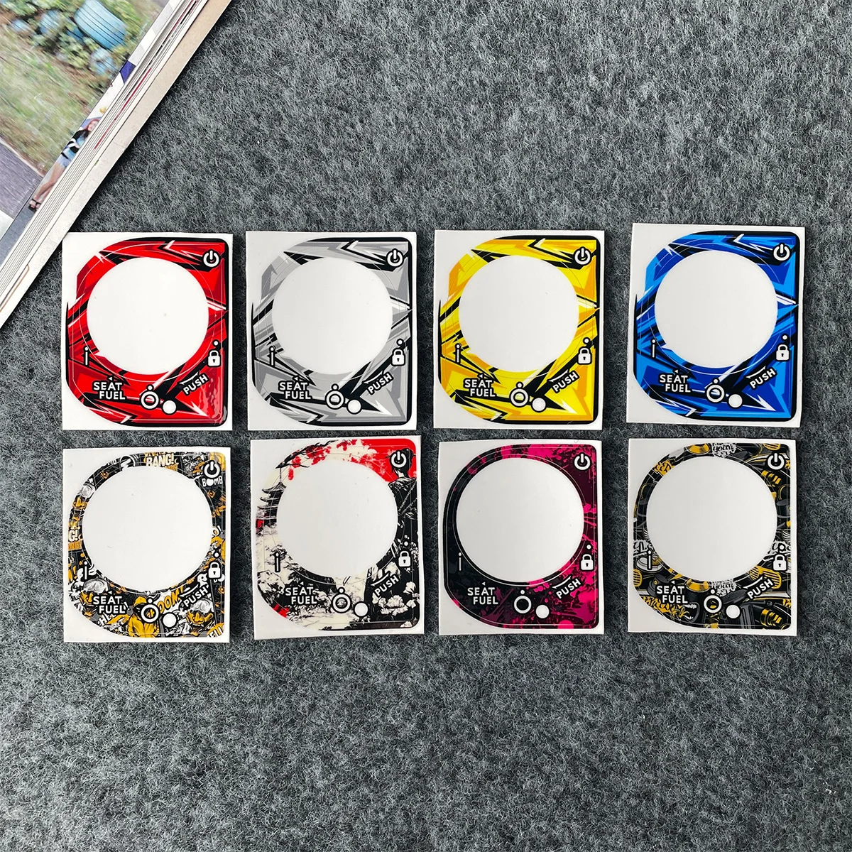 Для PCX 150 FORZA 300 350 ADV 150 аксессуары для мотоциклов, наклейки, крышка запуска двигателя, светоотражающие наклейки на отверстие для ключей для мотоцикла