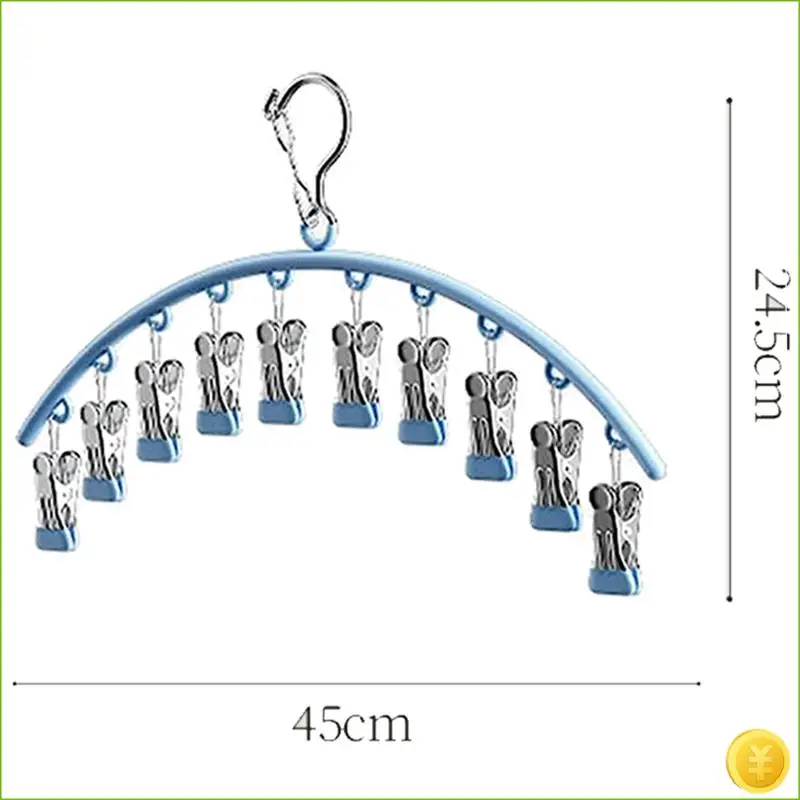 2 Pack Hanging Organizer For Closet,360° Roatable Hook Hanger With Rubber Coated Space Saving Organization