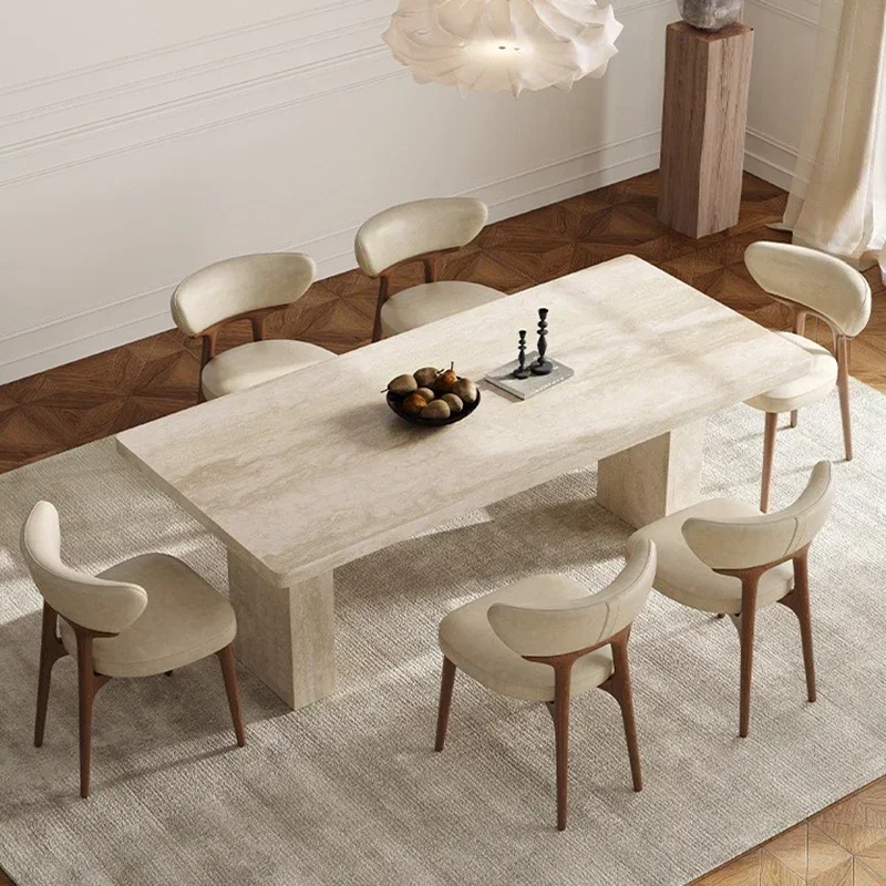 Modern Simplicity Dining Table Design Luxury Rectangle Durable Delicate Dining Tables Household Mesas De Jantar Home Furniture