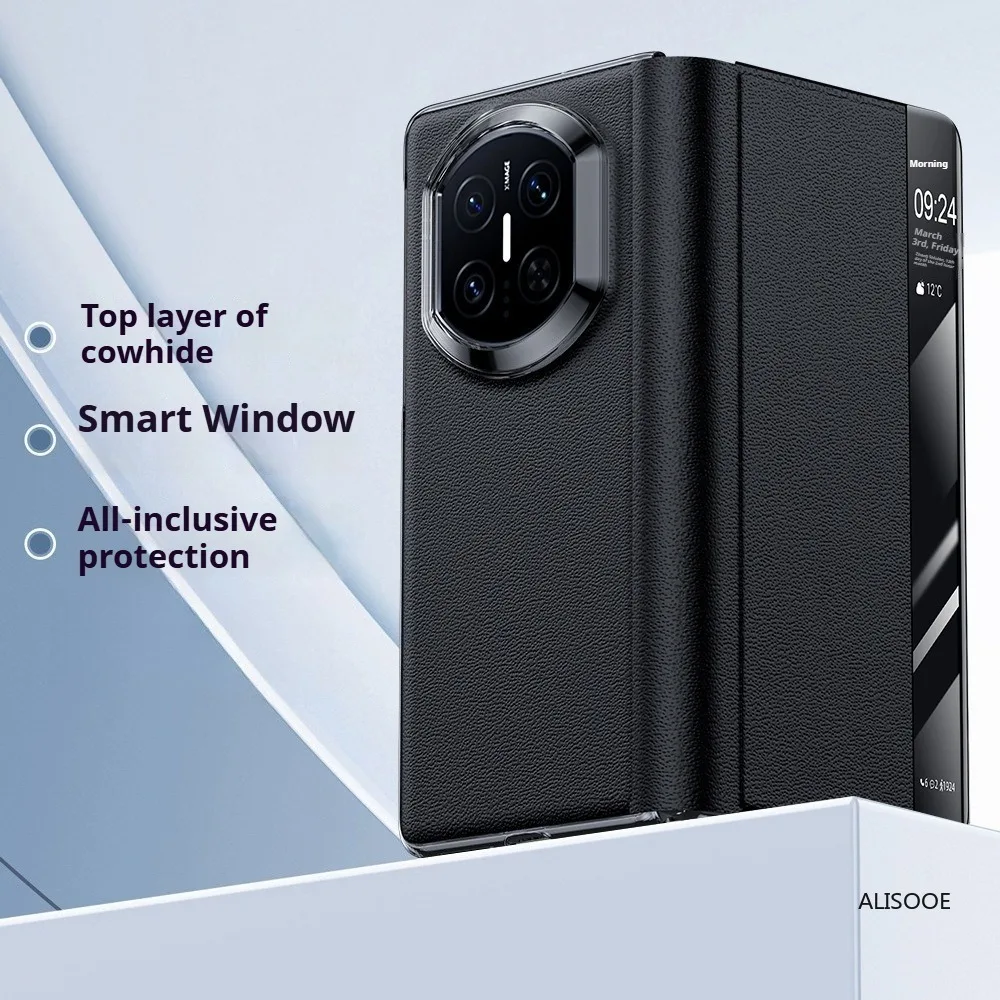 

Magnetic Smart View Flip Cover for Huawei Mate X7 Case Genuine Leather Protect Shockproof Phone Cover Funda Capa