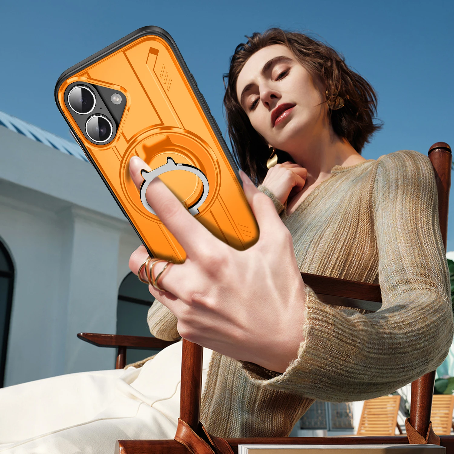 أغطية حماية مدرعة مضادة للسقوط لهاتف آيفون 17 برو ماكس 17 اير آيفون 17 16 15 بلس 14 13 12 برو 16e آيفون 15 آيفون 16