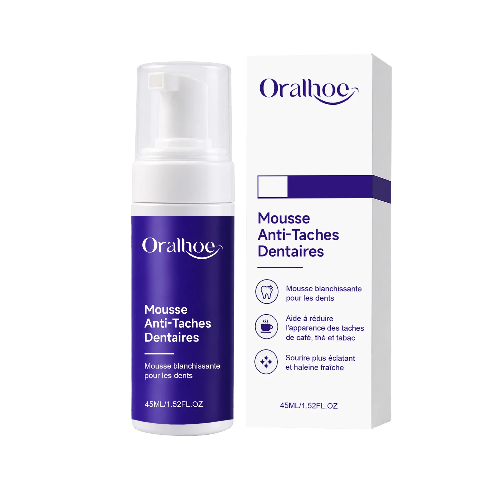 Teeth Whitening Mousse Toothpaste Remove Stain Tartar Cleaning Yellow Teeth Gum Protection Fresh Breath Brightening Toothpaste