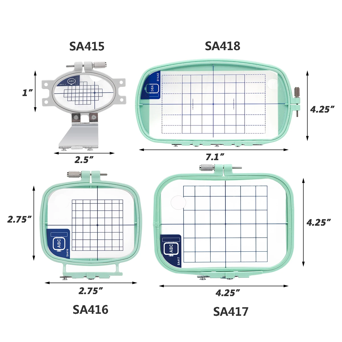 Sewtalent Embroidery Frame for Brother PE200 190D 180 180D 170D Sewing Baby Lock Machine Accen EM1 SA415 SA416 SA417 SA418 Hoop