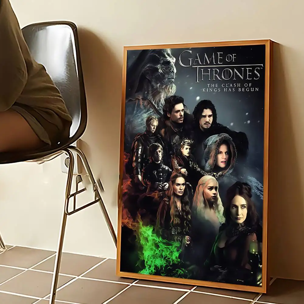 لعبة T-ThroneS W-Western ملصق كرافت نادي بار ورقة ملصقات عتيقة جدار الفن اللوحة غرفة نوم دراسة ملصقات #6