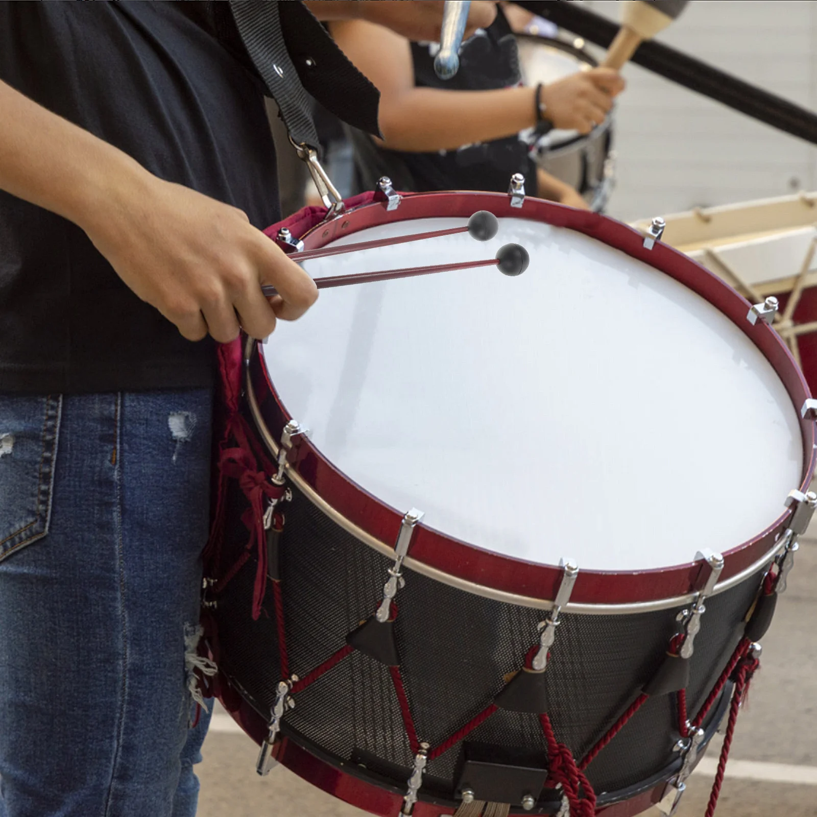 

1Pair Reliable Drumstick Universal Marimba Mallet Secure Grip Tongue Drum Accessories Longevity Performance Drumstick